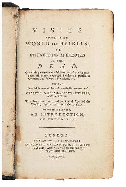  Visits from the World of Spirits; or Interesting Anecdotes ...