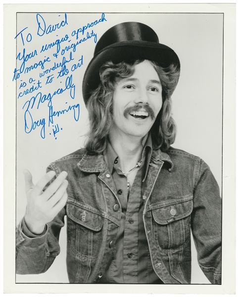  HENNING, Doug (1947–2000). Doug Henning Photograph Inscribe...