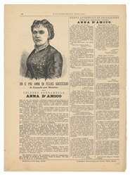  [D’AMICO, Anna (1830-1906), subject]. Two Illustrated Newsp...