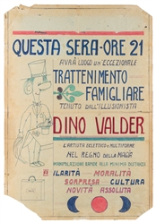  [ITALIAN MAGIC BROADSIDES OR POSTERS]. Group of 11 Broadsid...