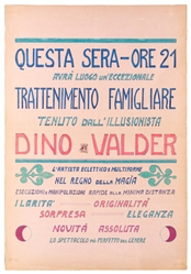  [ITALIAN MAGIC BROADSIDES OR POSTERS]. Group of 11 Broadsid...