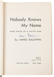  BALDWIN, James (1924-1987). Nobody Knows My Name. More Note...