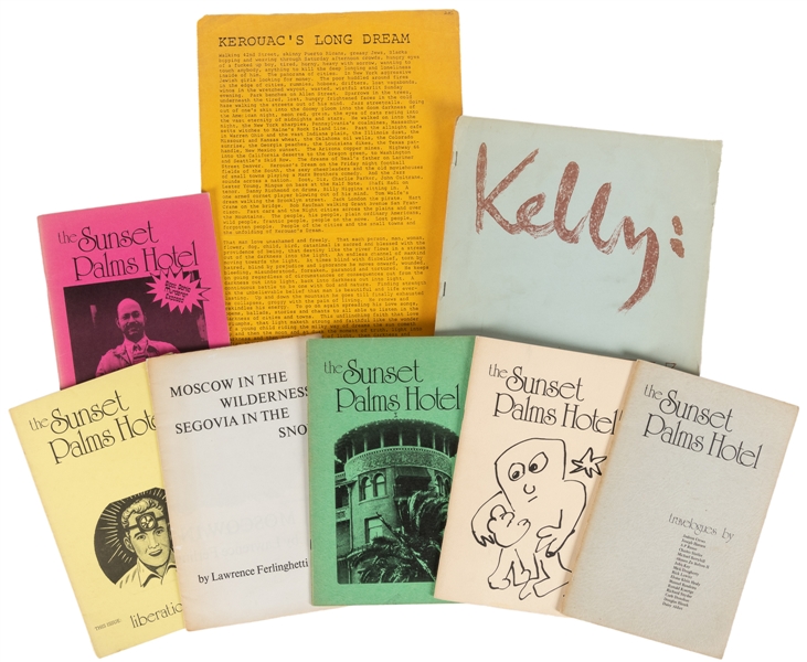  [BEAT LITERATURE]. Group of 8 Items, including: KELLY, Robe...