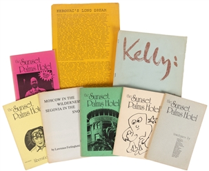  [BEAT LITERATURE]. Group of 8 Items, including: KELLY, Robe...