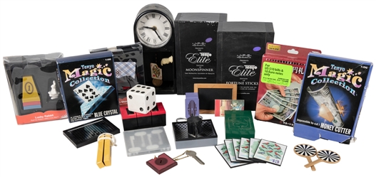 Group of Tenyo Magic Props. Includes: Tenyo Elite Fortune S...