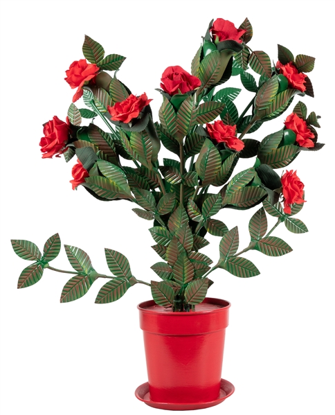 Flowering Rose Bush. Azusa: Owen Magic Supreme, 1990s. A ba...
