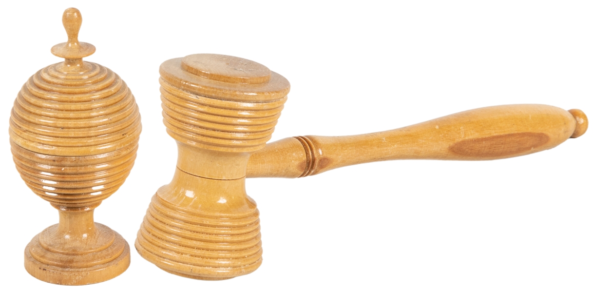 Ball Vase and Hammer. Early 20th century. A ball vanishes f...