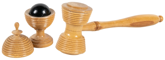 Ball Vase and Hammer. Early 20th century. A ball vanishes f...