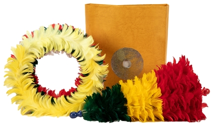 Feather Rings and Parasol. Japan: Kikuchi, 1980s. A set of ...
