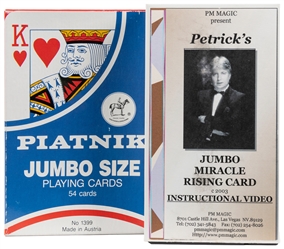 Jumbo Miracle Rising Card. Las Vegas: PM Magic, ca. 2003. A...