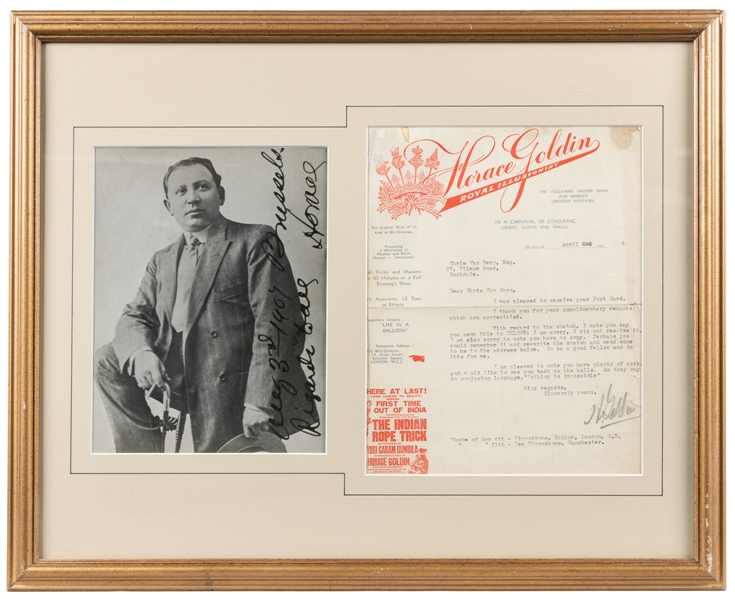 GOLDIN, Horace (Hyman Elias Goldstein, 1873 - 1939). Horace...