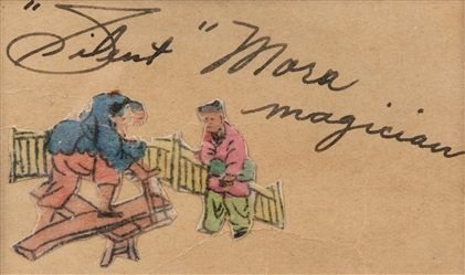 MORA, Silent (Louis McCord, 1884 - 1972). Signed Ephemera D...