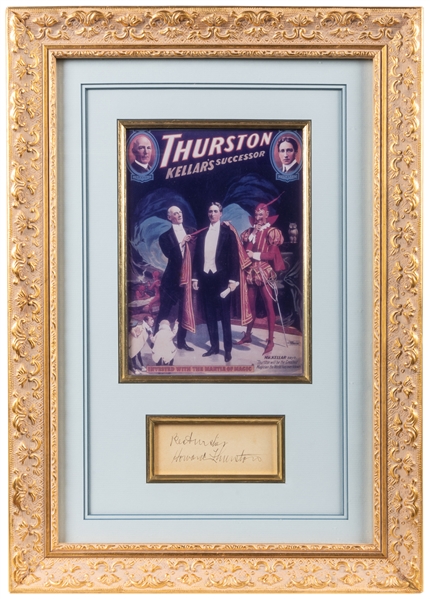 THURSTON, Howard (1869 - 1936). Howard Thurston Signed Disp...