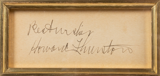 THURSTON, Howard (1869 - 1936). Howard Thurston Signed Disp...