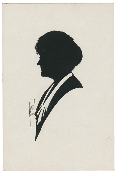 VERNON, Dai (1894 – 1992). Silhouette of a Woman. 1931. Bla...