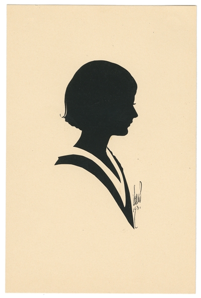 VERNON, Dai (1894 – 1992). Silhouette of a Young Woman. 193...