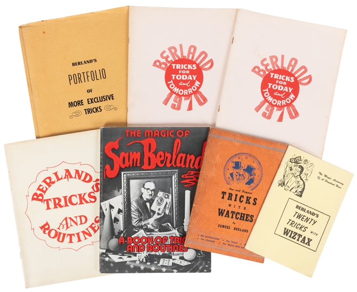 BERLAND, Sam (1907 - 1987). Seven Books on Magic by Sam Ber...