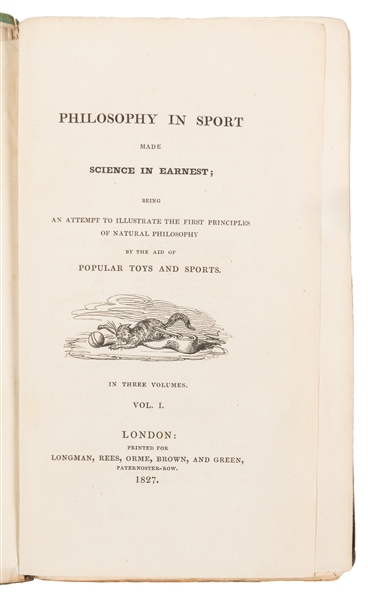 [PARIS, John Ayton, 1785-1856]. Philosophy in Sport Made Sc...