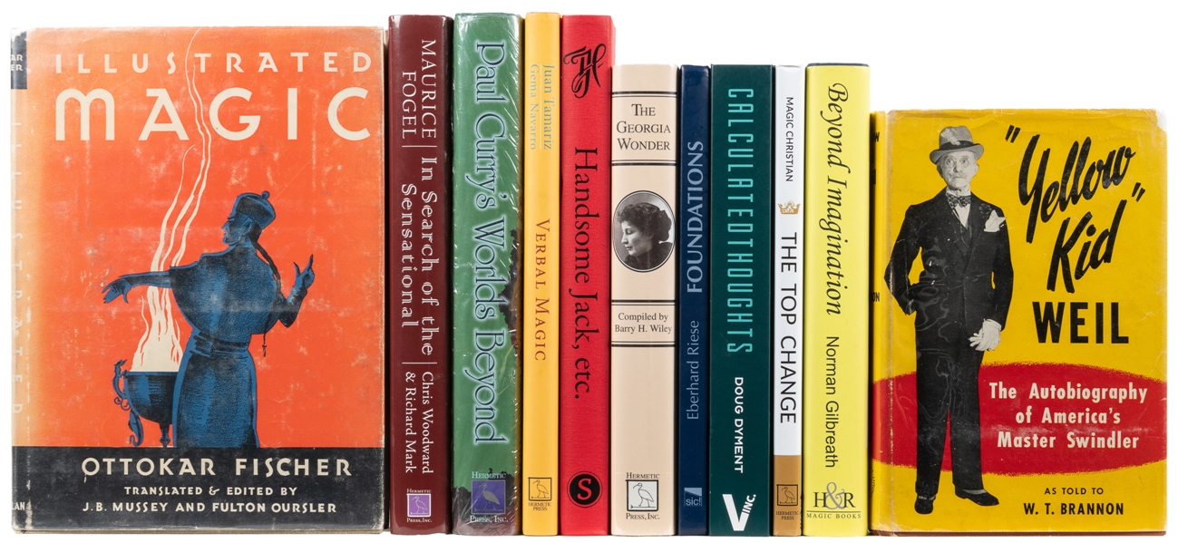 [MAGIC]. Hardcover Books on Magic. Including CURRY, Paul. W...
