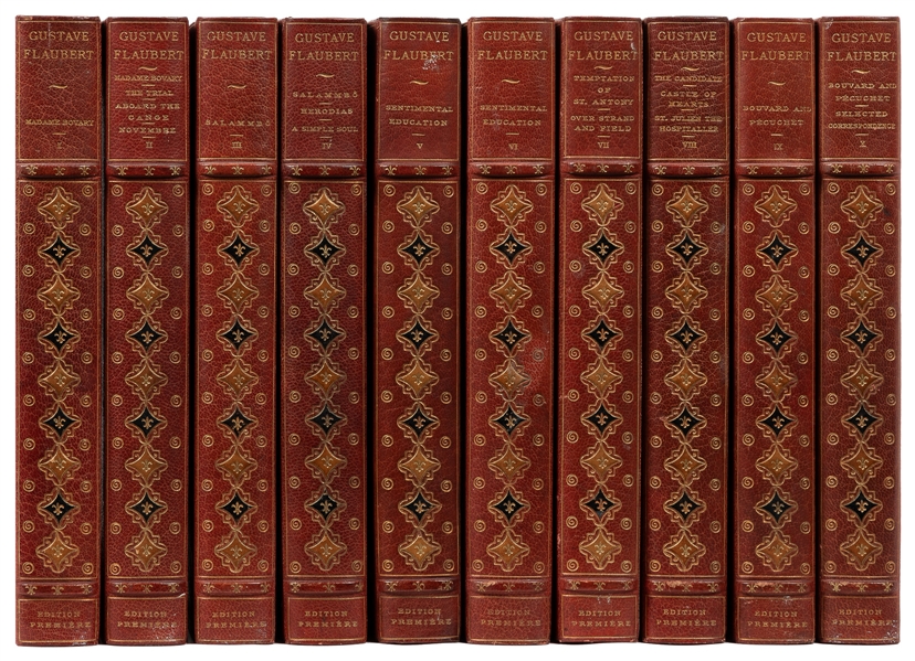  [FINE BINDINGS]. FLAUBERT, Gustave (1821-1880). The Complet...