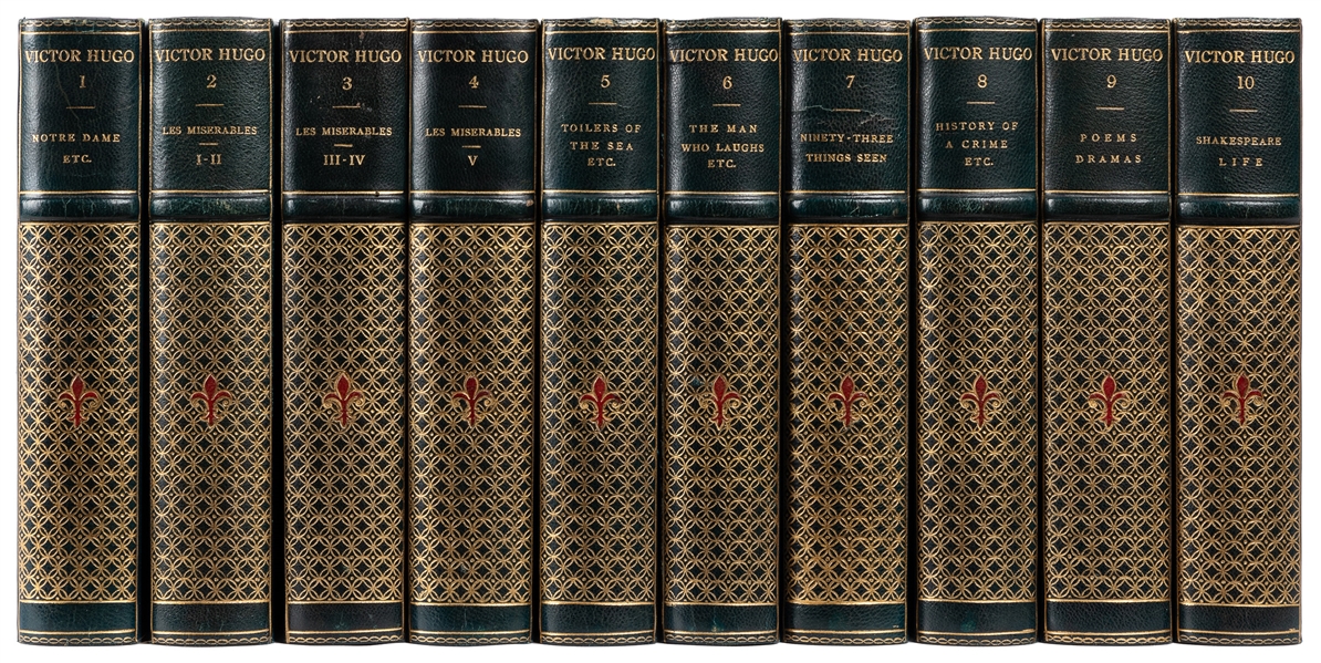  [FINE BINDINGS]. HUGO, Victor (1802-1885). The Works of Vic...