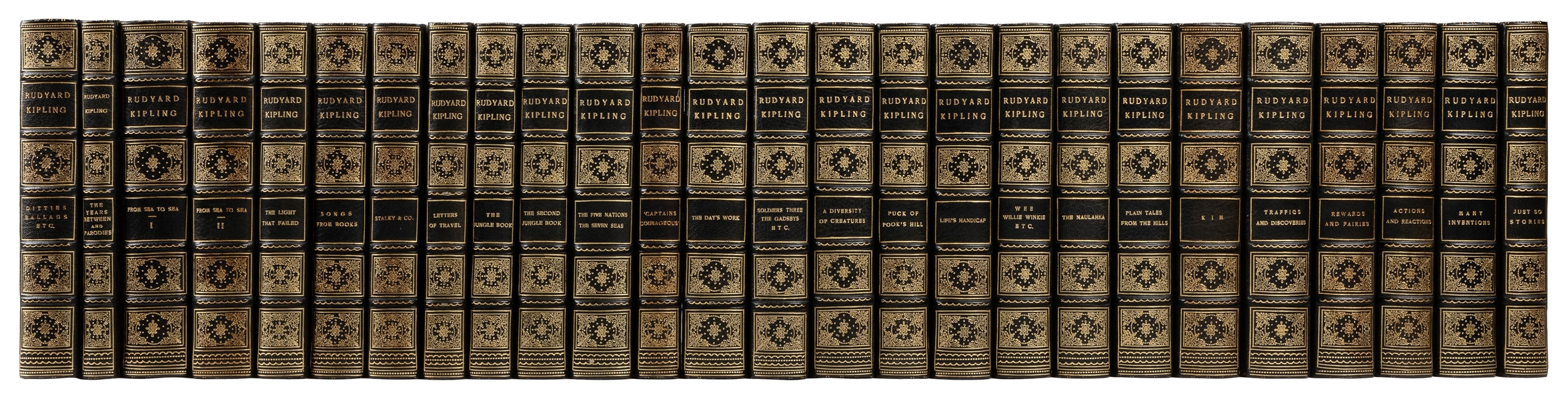  [FINE BINDINGS]. KIPLING, Rudyard (1865-1936). The Seven Se...