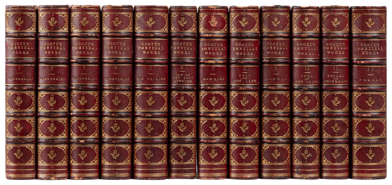  [FINE BINDINGS]. SCOTT, Sir Walter (1771-1832). The Poetica...