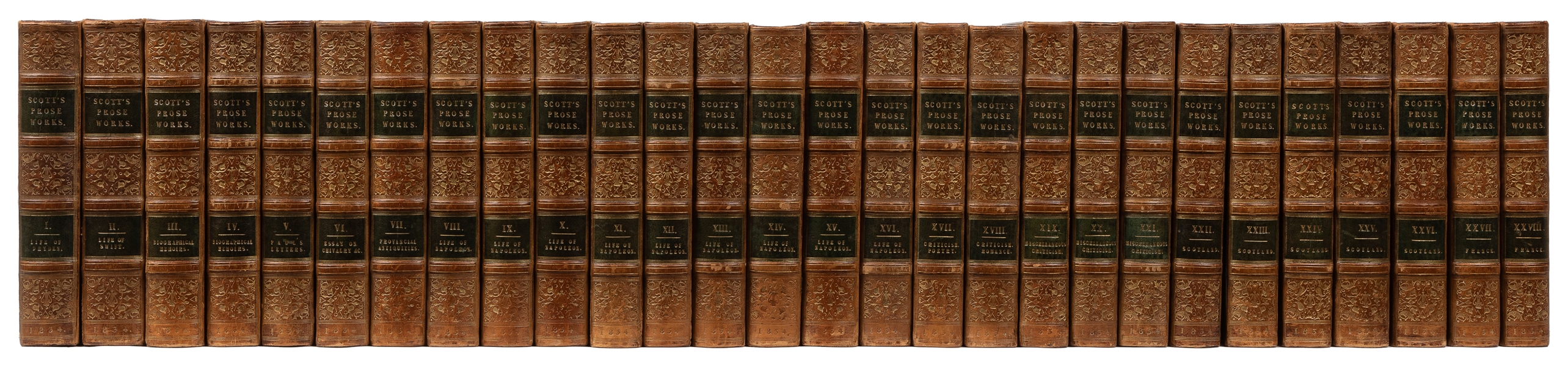  [FINE BINDINGS]. SCOTT, Sir Walter (1771-1832). The Miscell...