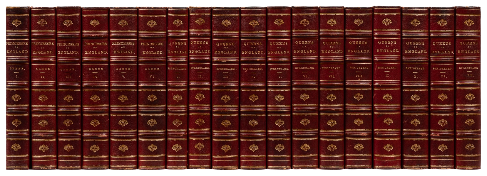  [FINE BINDINGS]. STRICKLAND, Agnes (1796-1874) and GREEN, M...