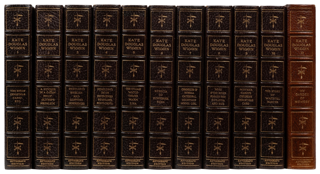  [FINE BINDINGS]. WIGGIN, Kate Douglas (1856-1923). The Writ...