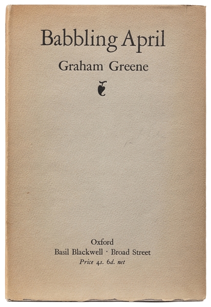  GREENE, Graham (1904-1991). Babbling April. Oxford: Basil B...