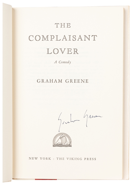  GREENE, Graham (1904-1991). The Complaisant Lover. A Comedy...