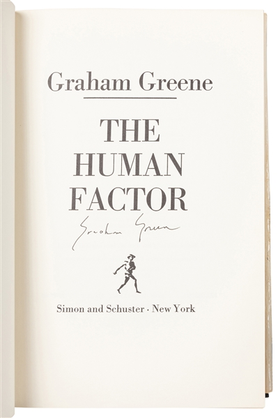  GREENE, Graham (1904-1991). The Human Factor. New York: Sim...