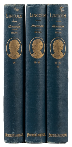  [LINCOLN, Abraham (1809-1865), subject]. HERNDON, William H...