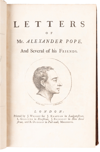  POPE, Alexander (1688-1744). Letters of Mr. Alexander Pope,...