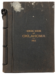  [POST OFFICE]. GAINES, S. M. General Scheme of Oklahoma. Oc...