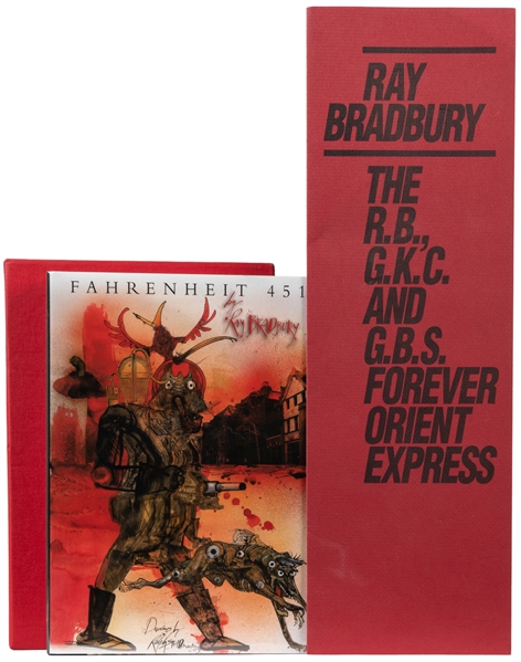  [SCIENCE FICTION]. BRADBURY, Ray (1920-2012). Fahrenheit 45...