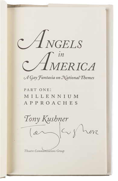  [THEATRE]. KUSHNER, Tony (b. 1956). Angels in America: Part...