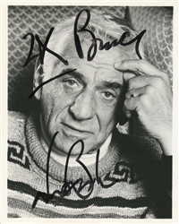  BERNSTEIN, Leonard (1918-1990). Signed Photo. [N.p., ca. 19...