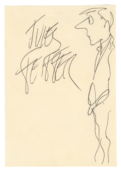  FEIFFER, Jules (b. 1929). Signed Original Drawing. [Ca. 197...