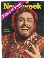  PAVAROTTI, Luciano (1935-2007). Signed Magazine Cover. News...