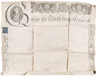  [VELLUM DEEDS & INDENTURES]. Group of three 17th and 18th c...