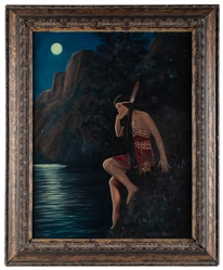  BASABÉ, Bertram Dorien (b. 1868). Moonlit Indian Maiden. [C...