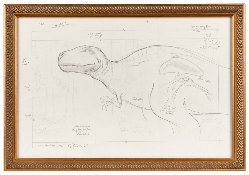  ROHMANN, Eric (b. 1957). Preliminary Pencil Sketch of a T. ...