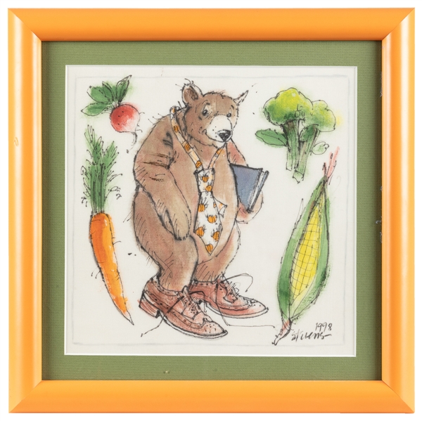  STEVENS, Janet (b. 1953). Original Drawing of “Bear” After ...