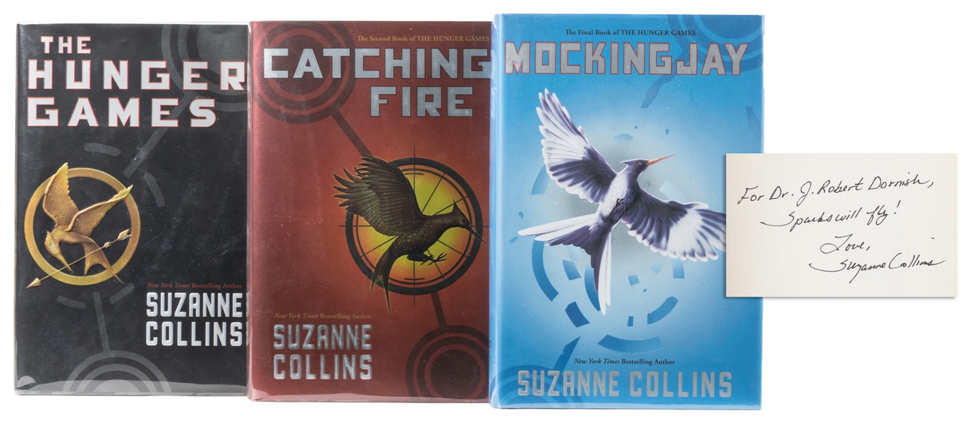  COLLINS, Suzanne (b. 1962). The Hunger Games Trilogy, inclu...