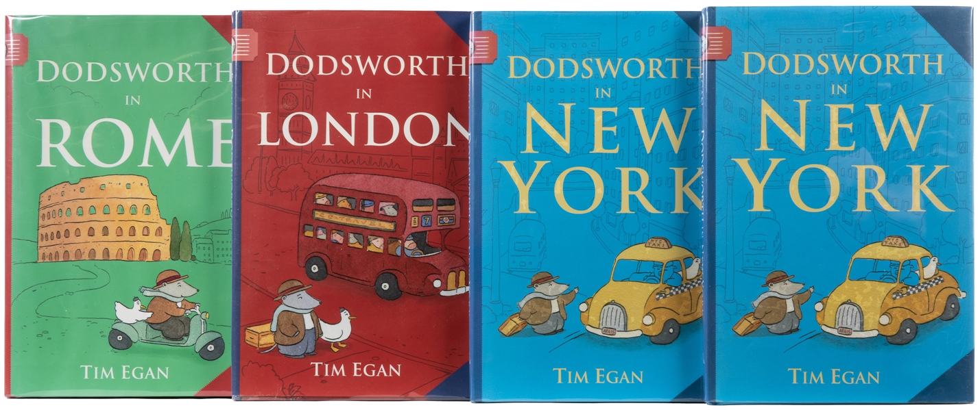  EGAN, Tim. Group of 4 Inscribed “Dodsworth” Titles, Each wi...