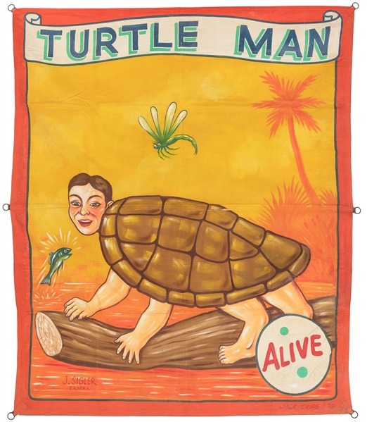 CRIPE, Jack (“Tattoo Jack") (1918-1992). Turtle Man Sidesho...