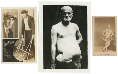 Five Pieces of Circus and Sideshow Ephemera. V.p., 19th and...