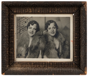 HILTON, Daisy and Violet (1908–1969). Signed Photograph. 19...